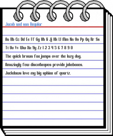 Jacob and son Regular Font