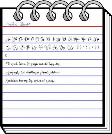 Jacyking Regular Font