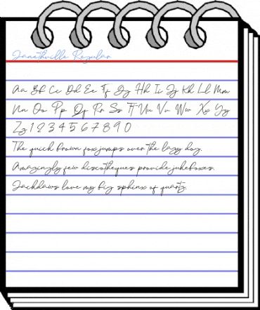 Janethville Regular Font