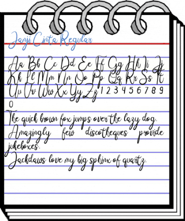 Janji Cinta Regular Font