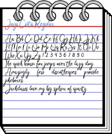 Janji Cinta Regular Font