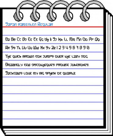 Japan ramenten Regular Font