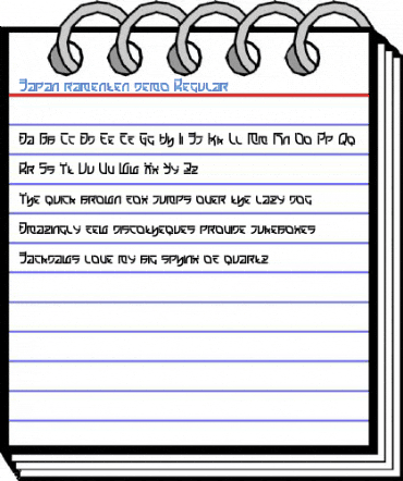 Japan ramenten demo Regular Font