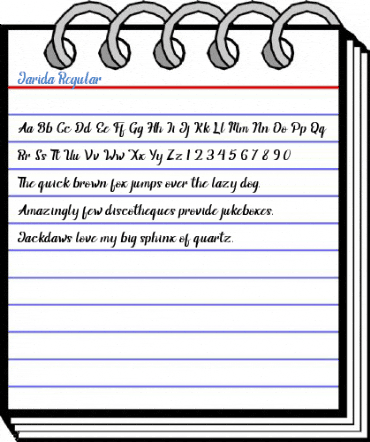 Jarida Regular Font