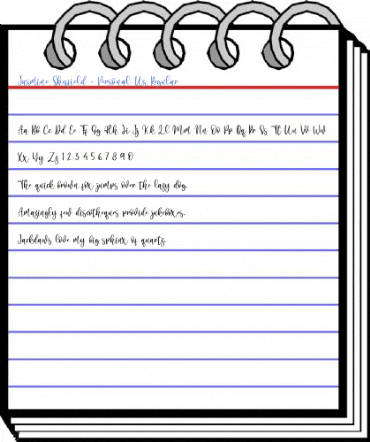Jasmine Sheffield - Personal Us Regular Font