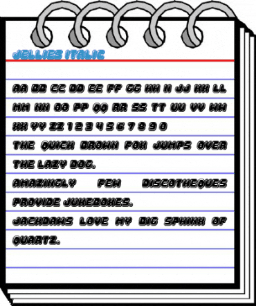Jellies Italic Font