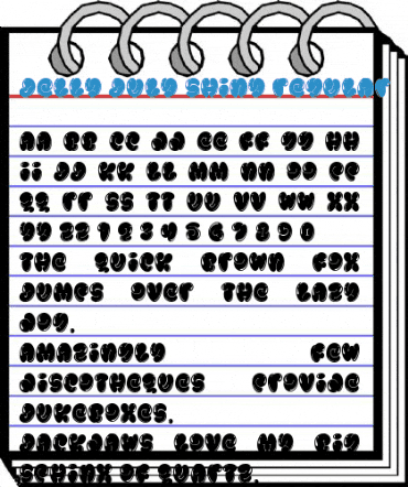 Jelly July Shiny Regular Font
