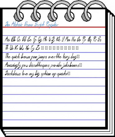 Jim Alistair Demo Script Regular Font