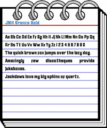 JMH Bronze Bold Font