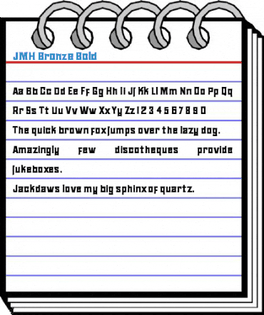 JMH Bronze Bold Font