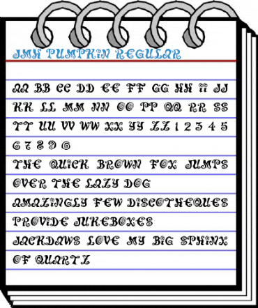 JMH Pumpkin Regular Font