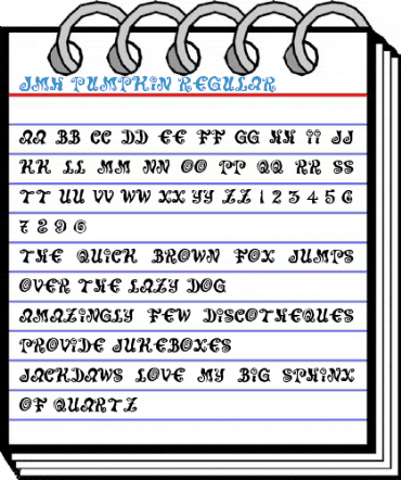 JMH Pumpkin Regular Font