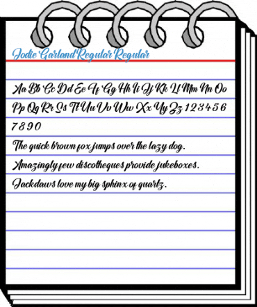 Jodie Garland Regular Regular Font