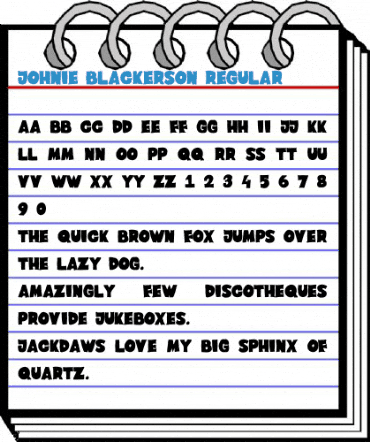 Johnie Blackerson Regular Font