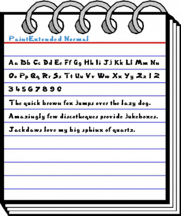 PaintExtended Normal Font