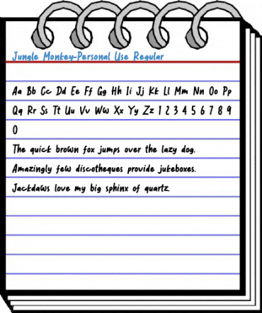 Jungle Monkey-Personal Use Regular Font
