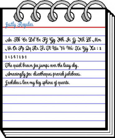 Justly Regular Font