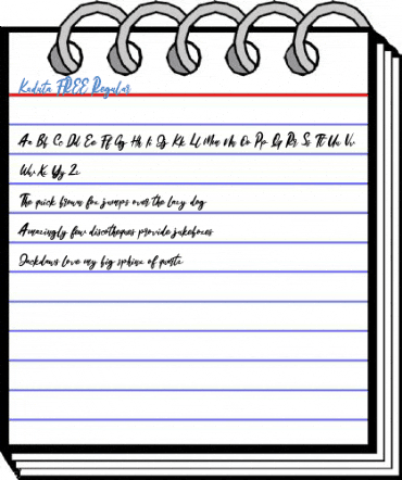 Kaduta FREE Regular Font