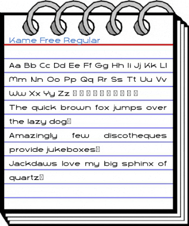 Kame Free Regular Font