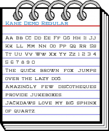 Kane Demo Regular Font