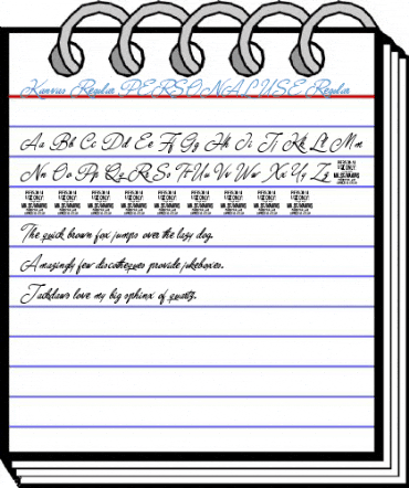 Kanvas Regular PERSONAL USE Regular Font