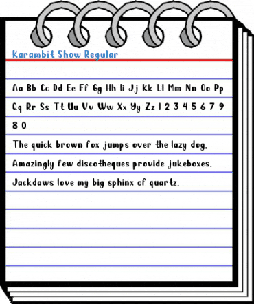 Karambit Show Regular Font