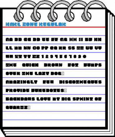 KARL Zone Regular Font