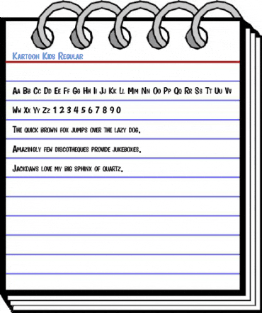 Kartoon Kids Regular Font