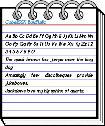CobellSSK BoldItalic Font