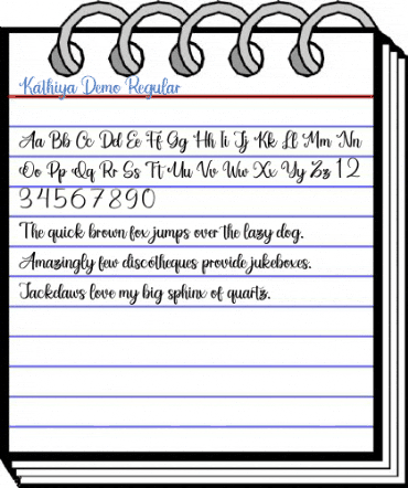 Kathiya Demo Regular Font