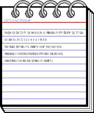Katty Love Regular Font