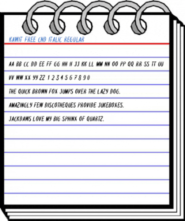 Kawit Free Cnd Italic Regular Font