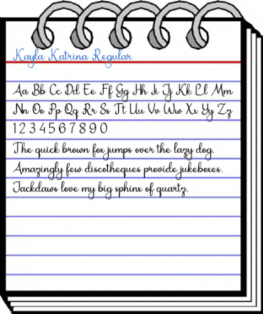Kayla Katrina Regular Font