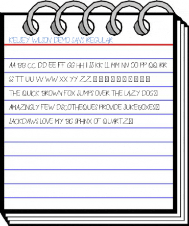 Kelsey Wilson Demo Sans Regular Font