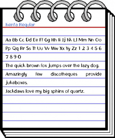 Kenta Regular Font