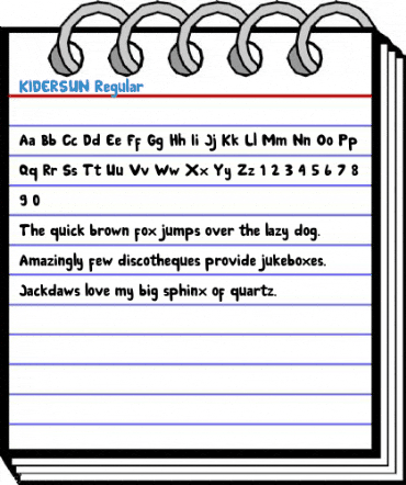KIDERSUN Regular Font