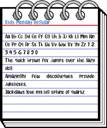 Kids Monday Regular Font