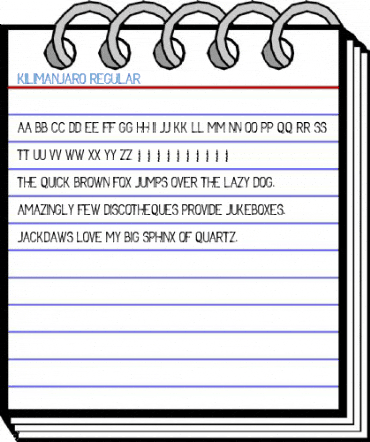 KILIMANJARO Regular Font