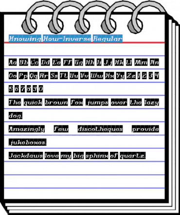Knowing How-Inverse Regular Font