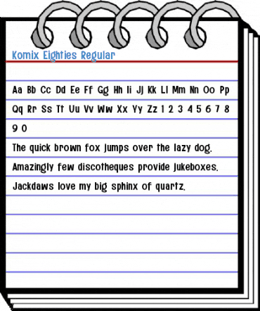 Komix Eighties Regular Font