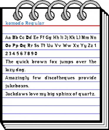 komodo Regular Font