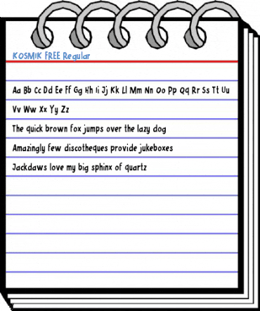 KOSMIK FREE Regular Font