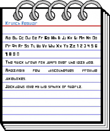 Krunch Regular Font