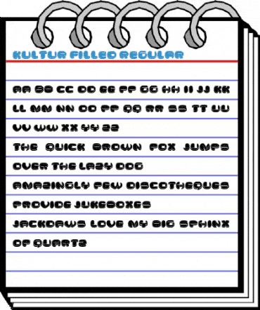 Kultur Filled Regular Font