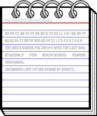 Kumba Outline Expanded Font