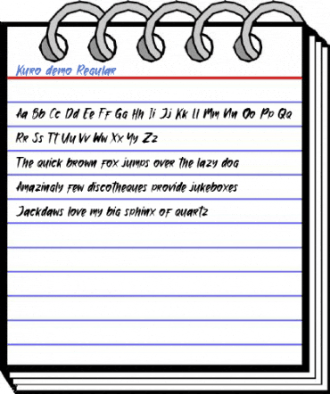 Kuro demo Regular Font