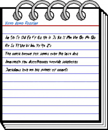 Kuro demo Regular Font