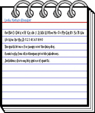 Lady Nature Regular Font