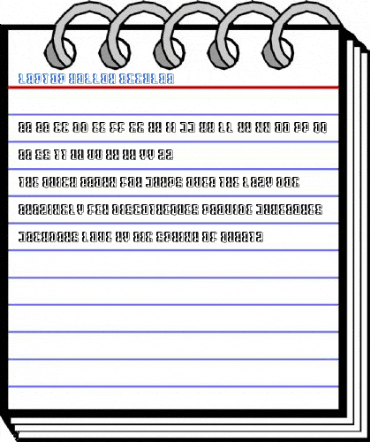 Laptop Hollow Regular Font