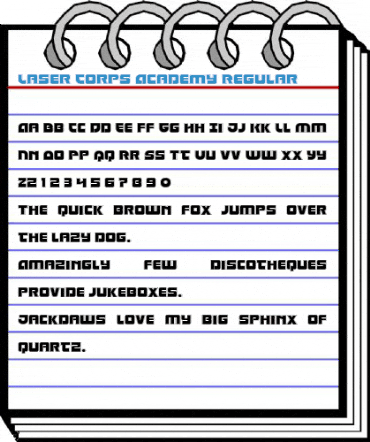 Laser Corps Academy Regular Font